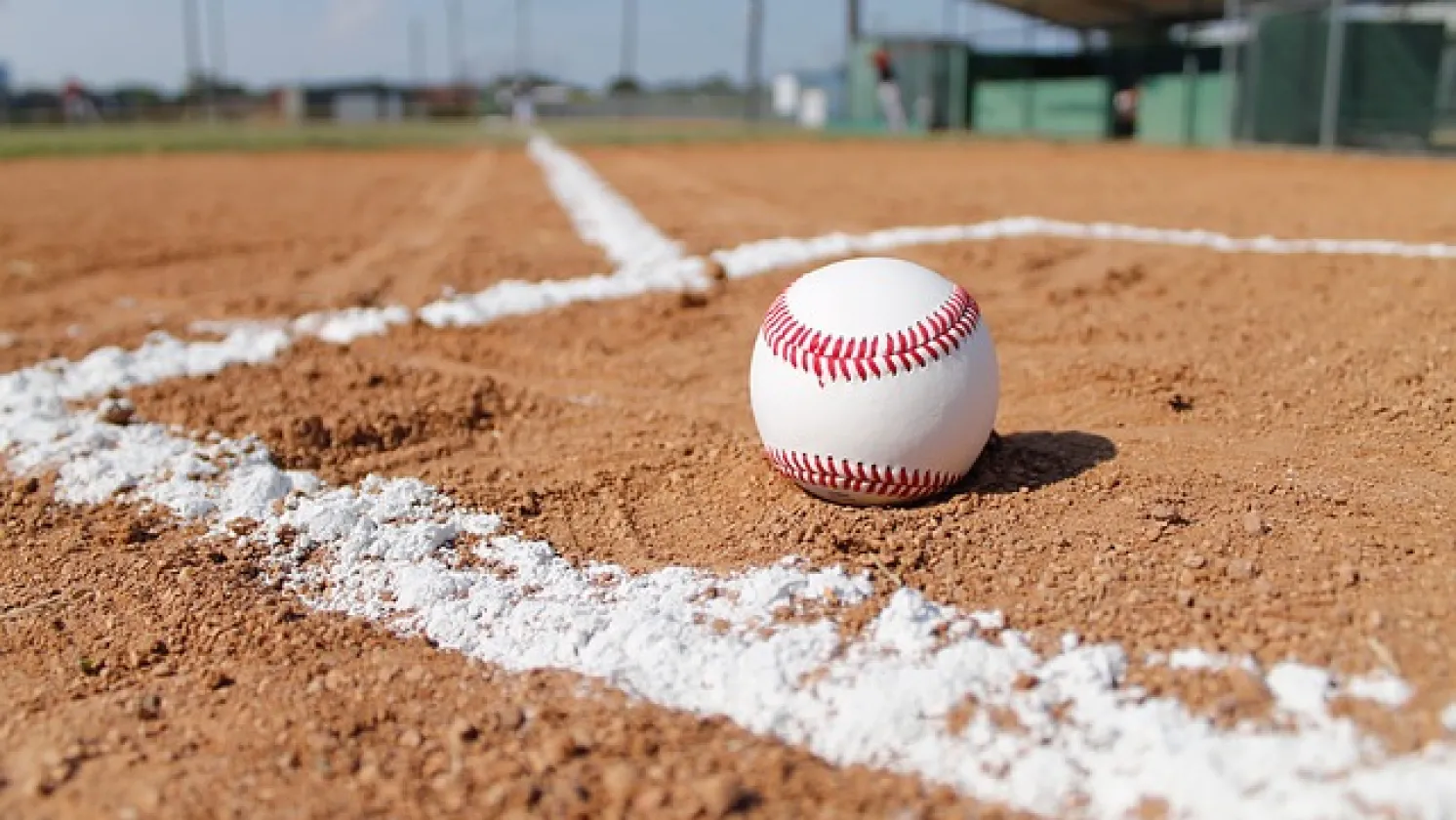 Baseball on the field