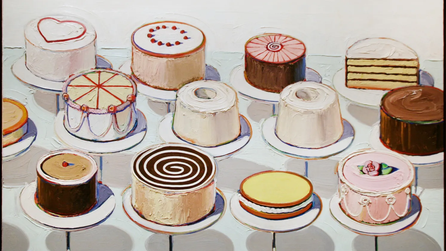 Cakes by Wayne Thiebaud