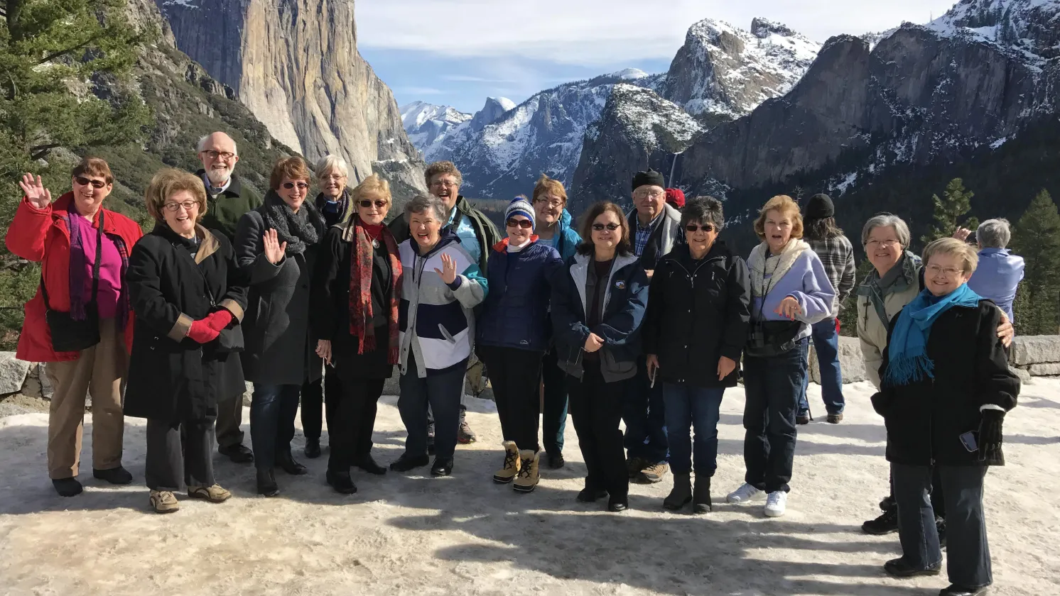 Sports Leisure travelers in Yosemite