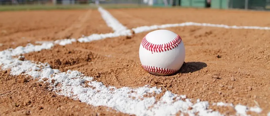 Baseball on the field