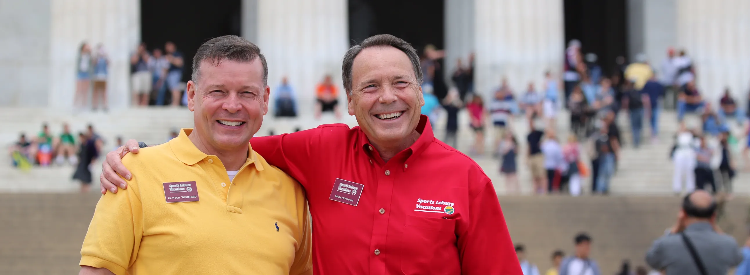 Sports Leisure tour directors Clayton and Mark