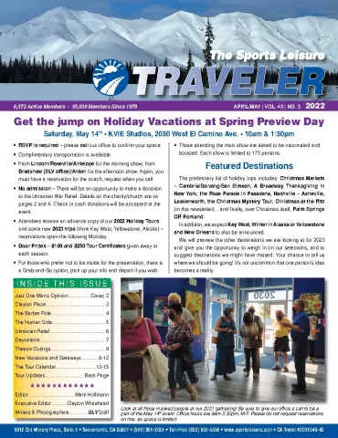 The Traveler - April/May 2022 cover