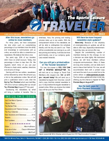 The Traveler - June 2022 cover