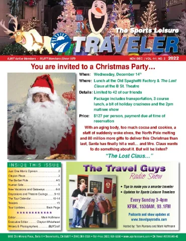 The Traveler - November/December 2022 cover