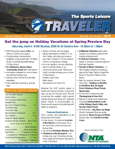 The Traveler - Mar/Apr 2018 cover