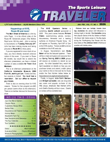 The Traveler - Jan-Feb 2026 cover