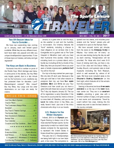 The Traveler - Nov/Dec 2017 cover