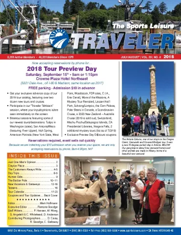 The Traveler - Jul/Aug 2018 cover