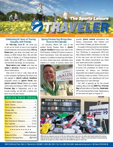 The Traveler - March/April 2019 cover