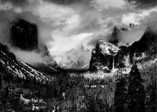 Ansel Adams Clearing winter storm Yosemite Valley