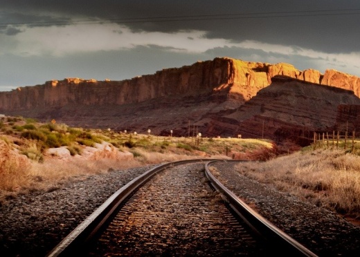 Moab train tracks