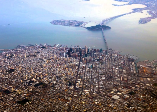 Treasure Island from the air