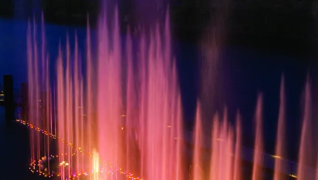 water and fire show