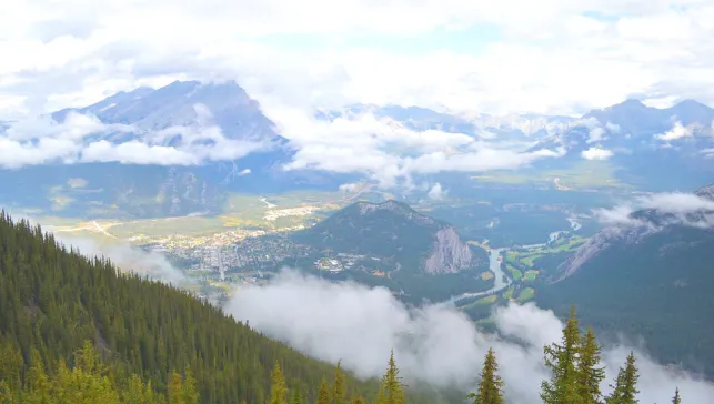 View of the Rocky Mountains, Canada
