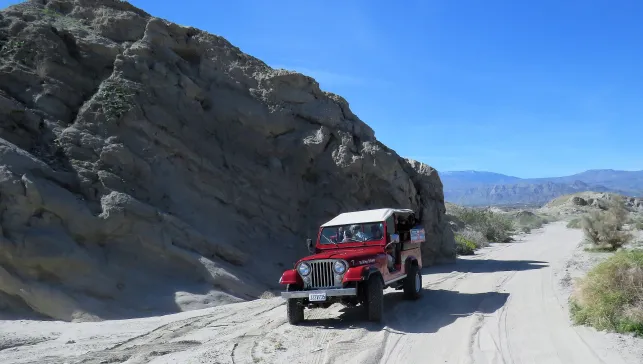 Sports Leisure travelers on a jeep ride in Palm Springs