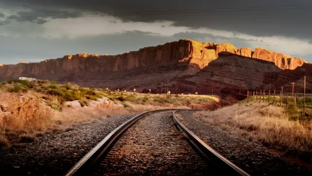Moab train tracks