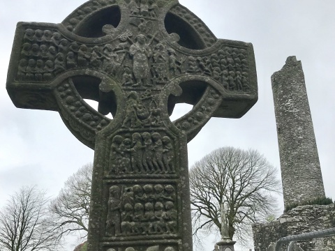Irish Cross statue